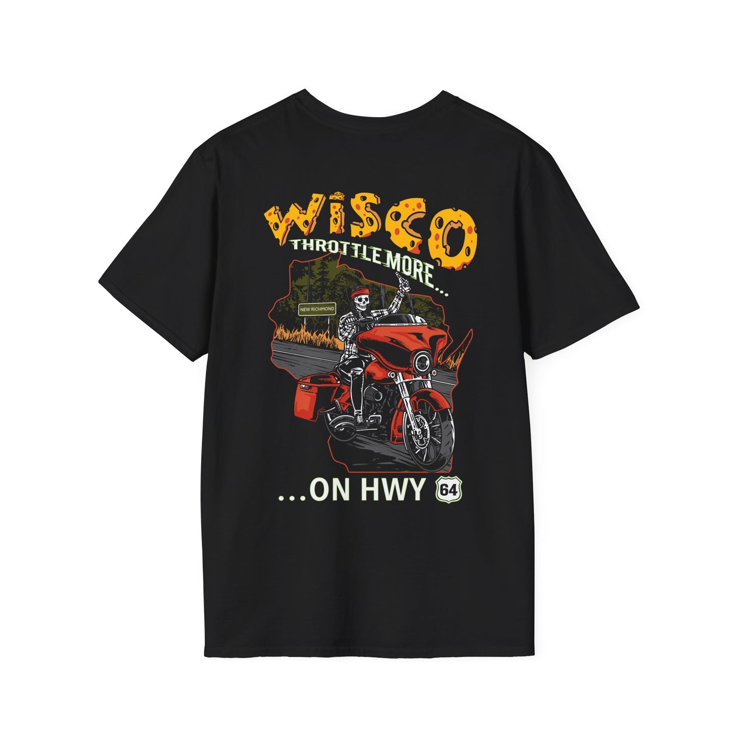 "Throttle More on Hwy 64" Unisex Tee