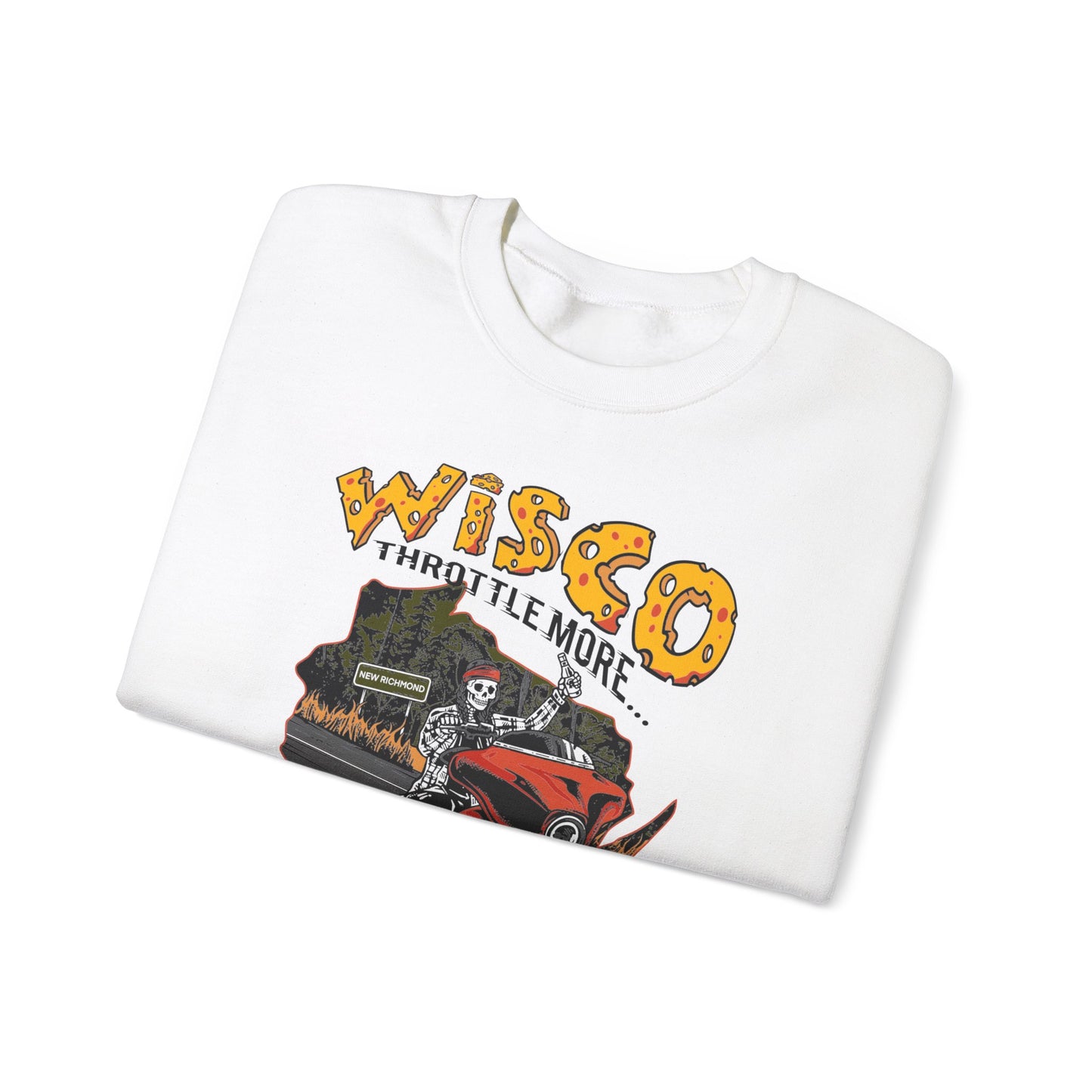 "Throttle More on Hwy 64" Unisex Crewneck Sweatshirt (S-5XL)