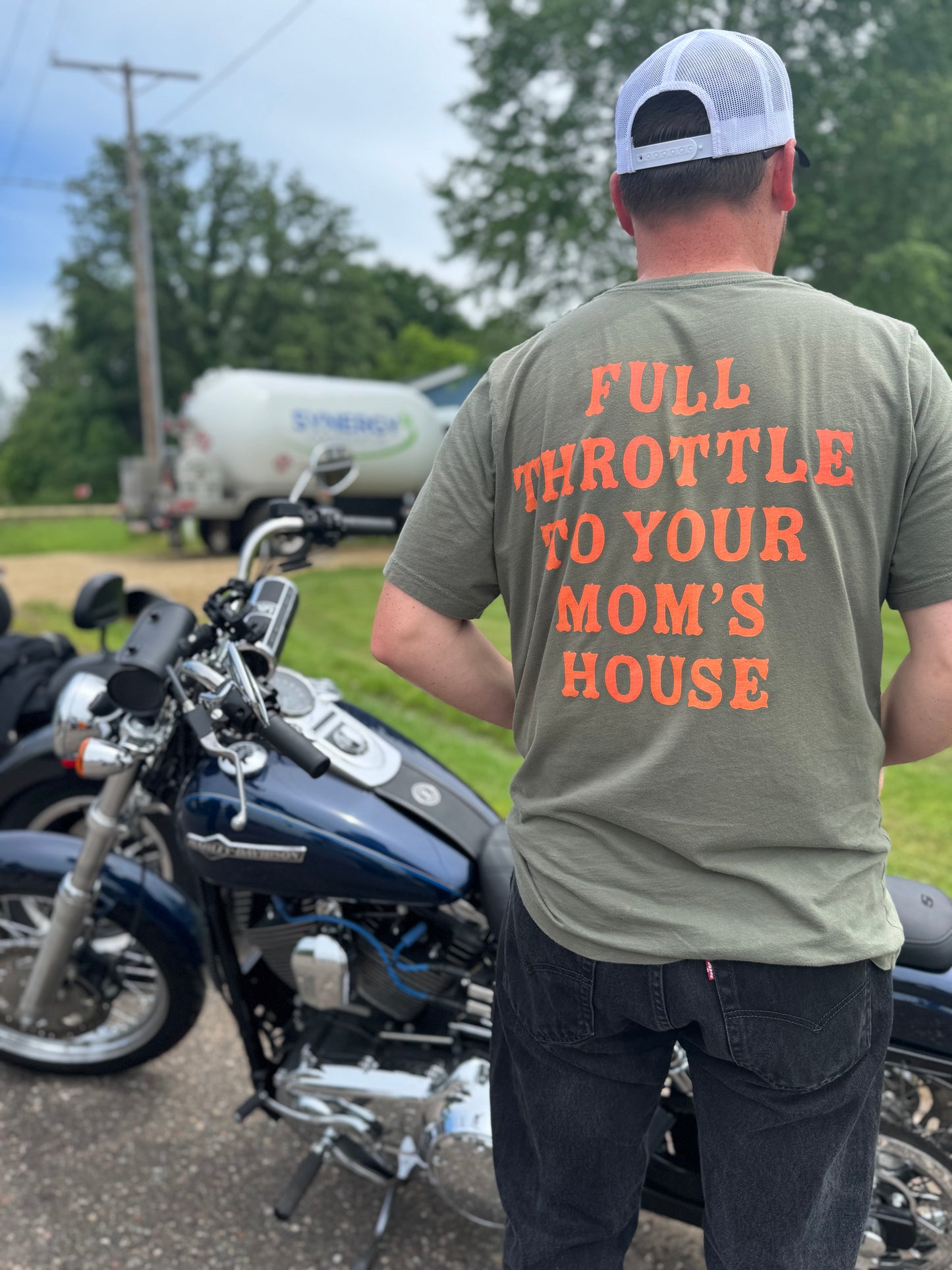 Full Throttle to Mom's House Tee