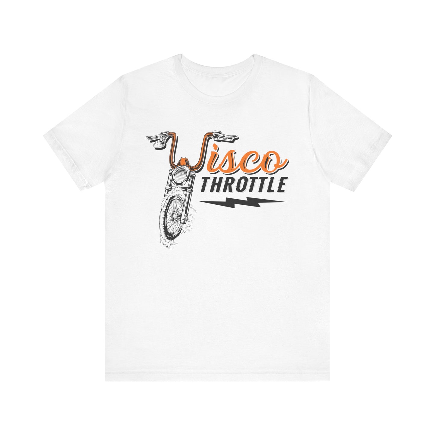 Unisex Wisco Throttle Tee (Front Logo) Sizes S-3XL