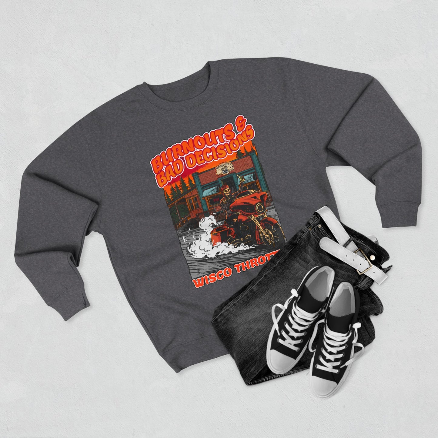 Burnouts & Bad Decisions Crewneck