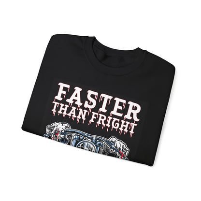 "Faster than Fright" Unisex Crewneck Sweatshirt (S-5XL)