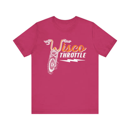 Unisex Wisco Throttle Tee (Front Logo) Sizes S-3XL