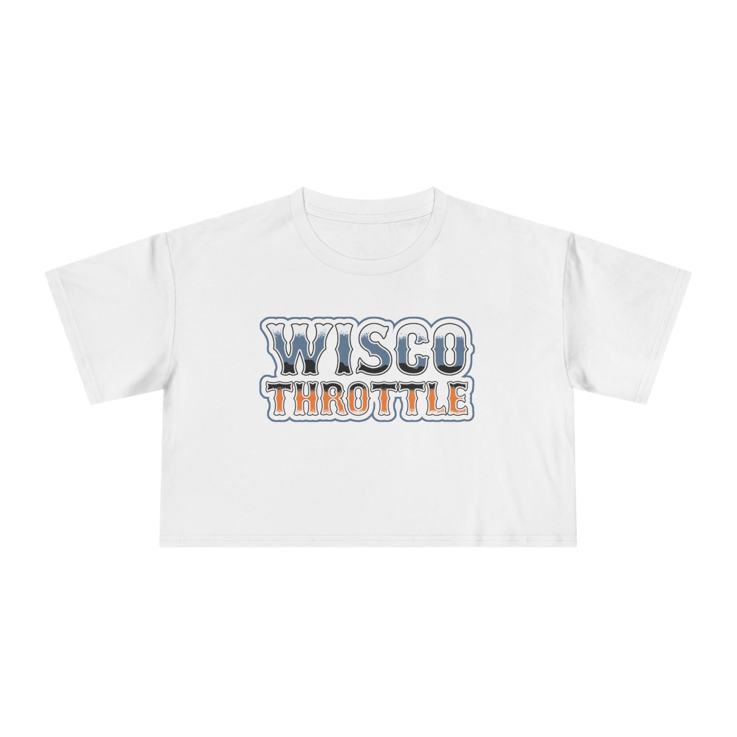 Women's Wisco Throttle Crop Top (Sizes XS-XL)