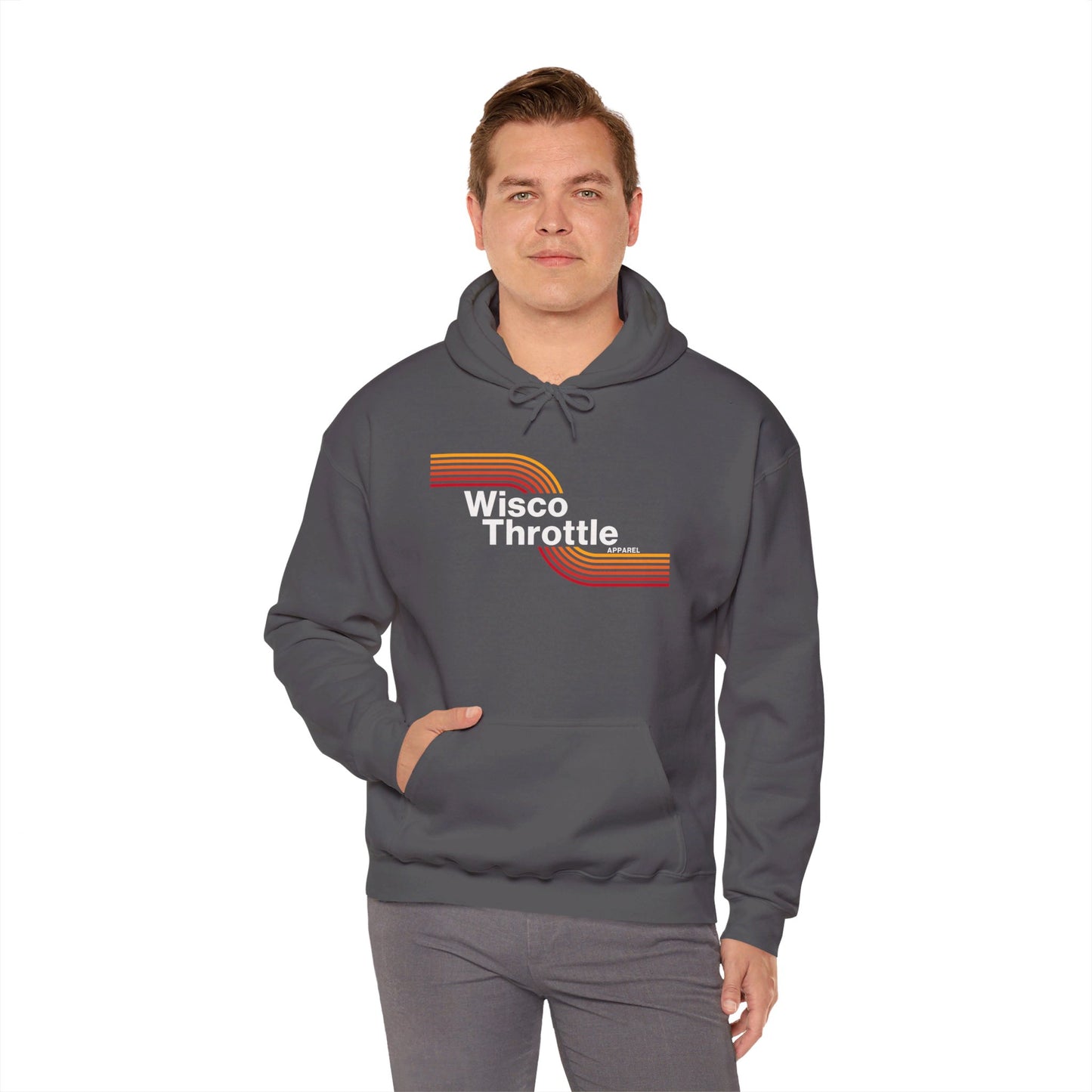 Unisex Wisco Throttle Retro Hoodie (Sizes S-5XL)