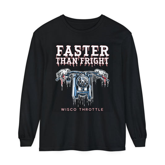 "Faster than Fright" Unisex Long Sleeve Tee (S-3XL)