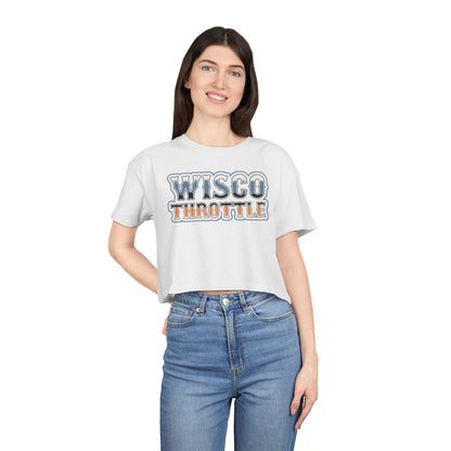 Women's Wisco Throttle Crop Top (Sizes XS-XL)