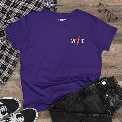 Women's Wisco Throttle OG Cotton Tee (Back Logo) Sizes S-3XL