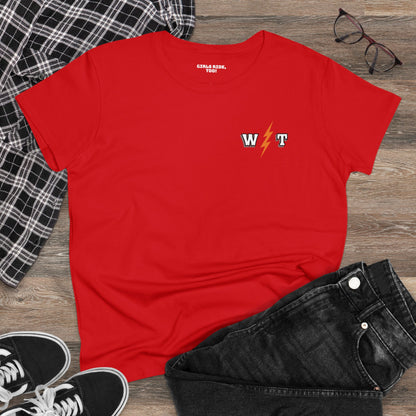 Women's Wisco Throttle OG Cotton Tee (Back Logo) Sizes S-3XL