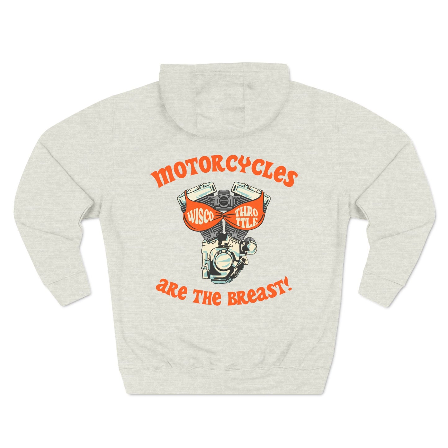 Motorcycles are the BREAST! Unisex Fleece Hoodie