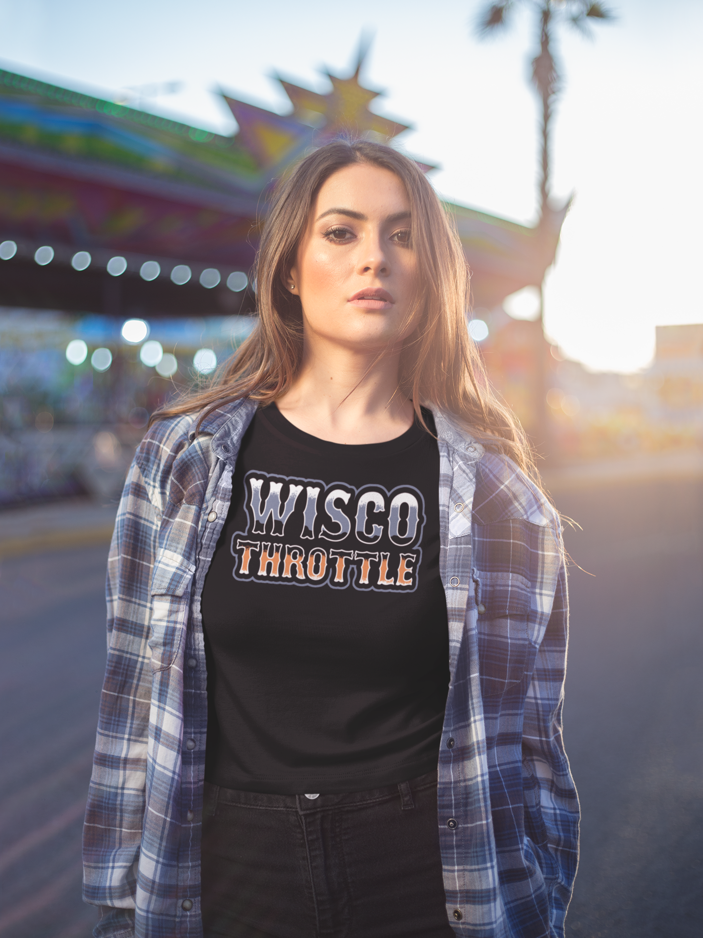 Women's Wisco Throttle Crop Top (Sizes XS-XL)