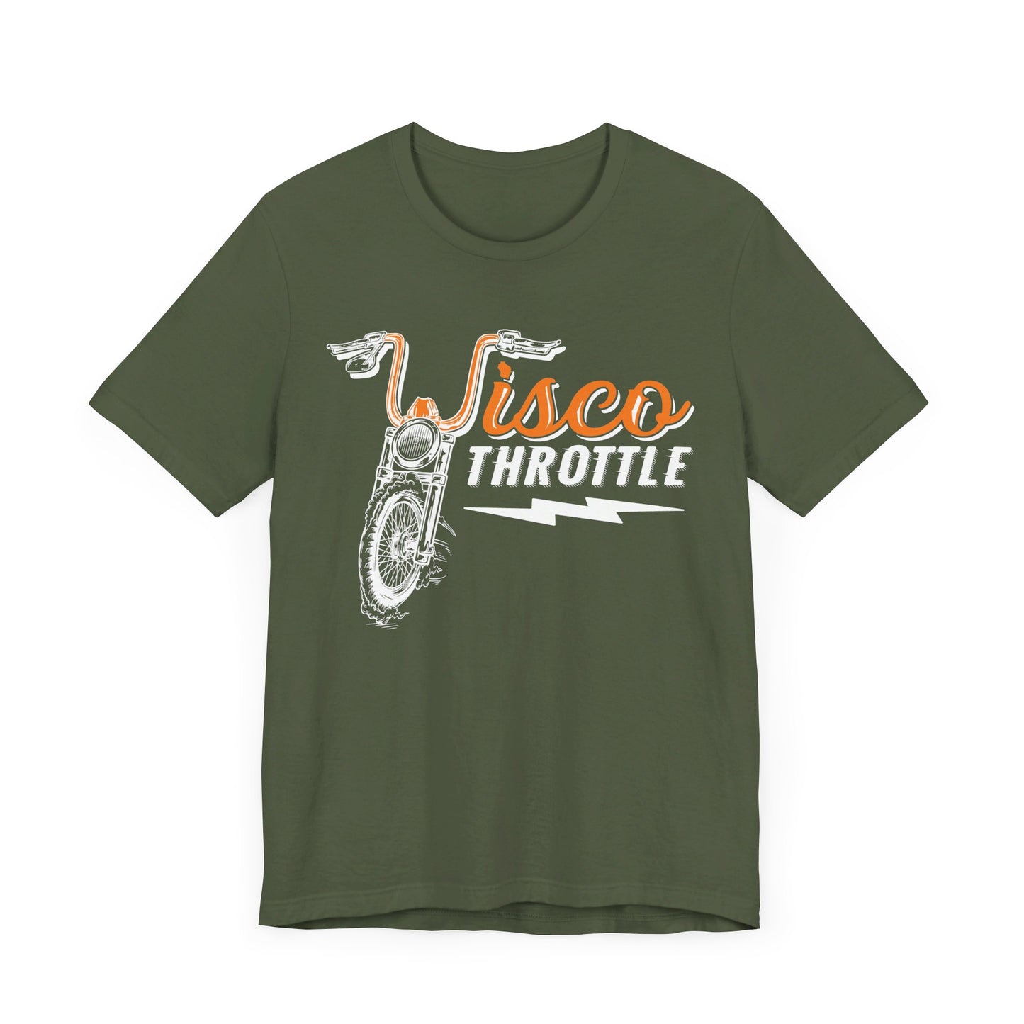 Unisex Wisco Throttle Tee (Front Logo) Sizes S-3XL