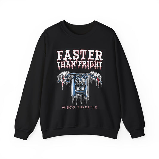 "Faster than Fright" Unisex Crewneck Sweatshirt (S-5XL)