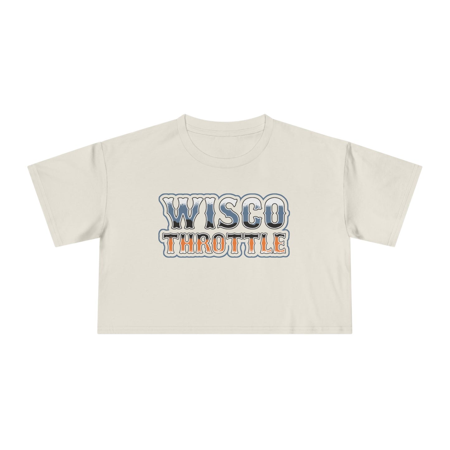 Women's Wisco Throttle Crop Top (Sizes XS-XL)