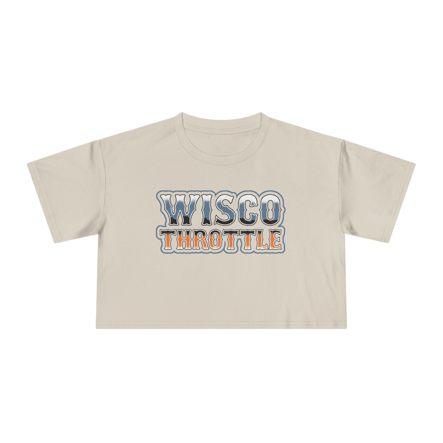 Women's Wisco Throttle Crop Top (Sizes XS-XL)