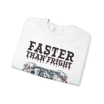 "Faster than Fright" Unisex Crewneck Sweatshirt (S-5XL)