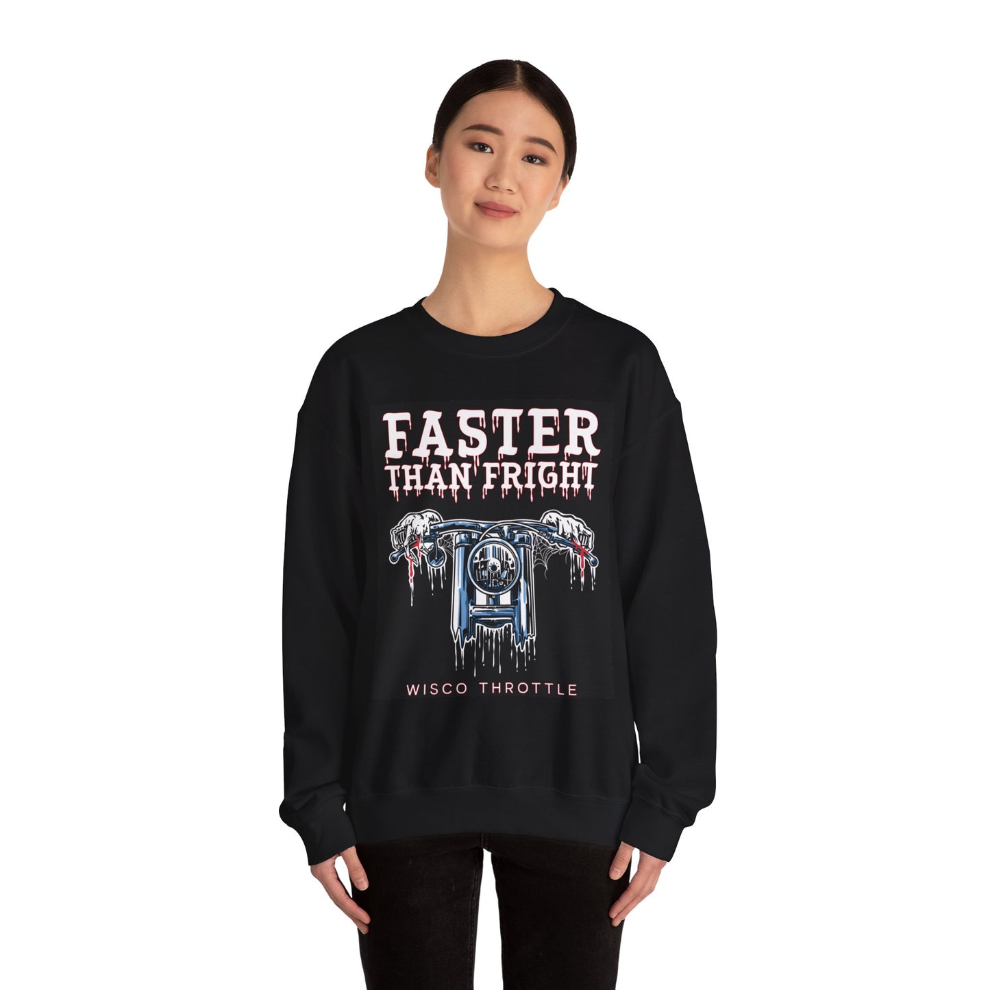 "Faster than Fright" Unisex Crewneck Sweatshirt (S-5XL)