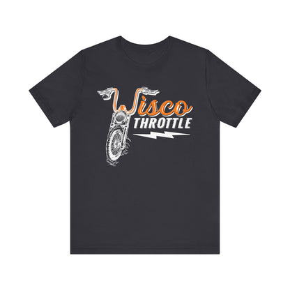 Unisex Wisco Throttle Tee (Front Logo) Sizes S-3XL