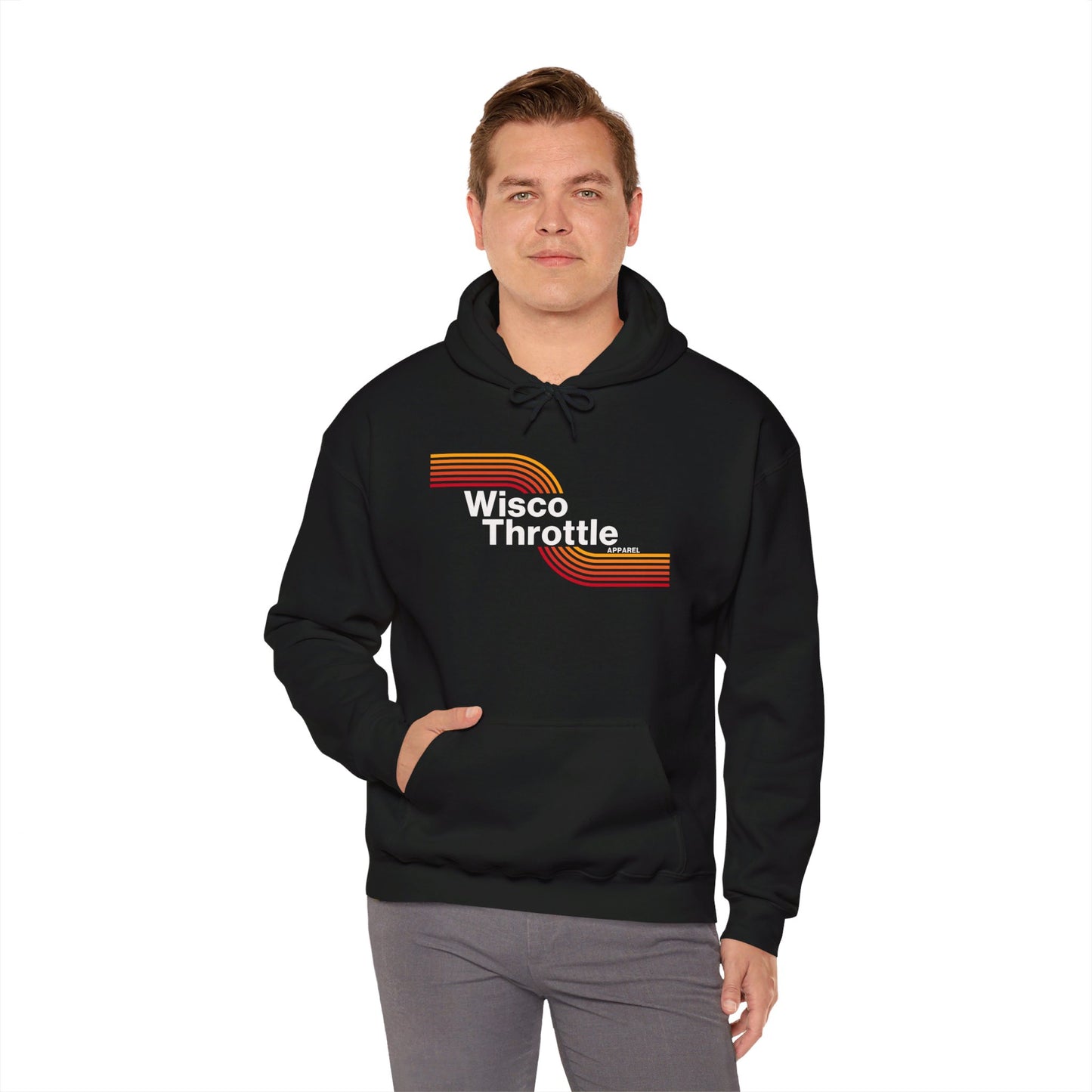 Unisex Wisco Throttle Retro Hoodie (Sizes S-5XL)