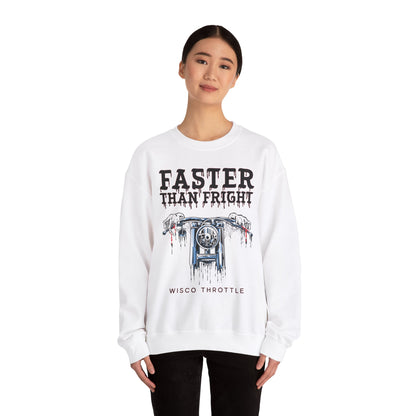 "Faster than Fright" Unisex Crewneck Sweatshirt (S-5XL)