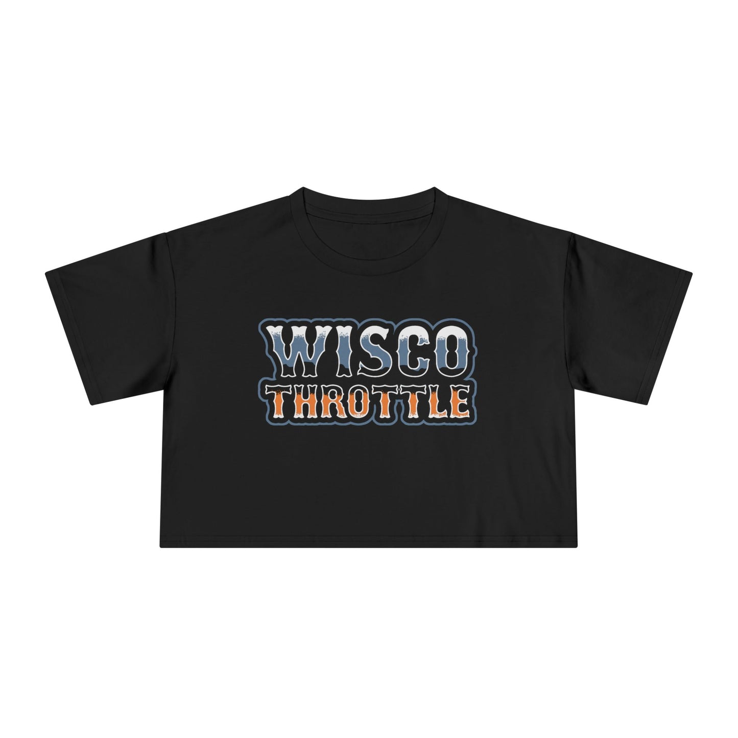 Women's Wisco Throttle Crop Top (Sizes XS-XL)