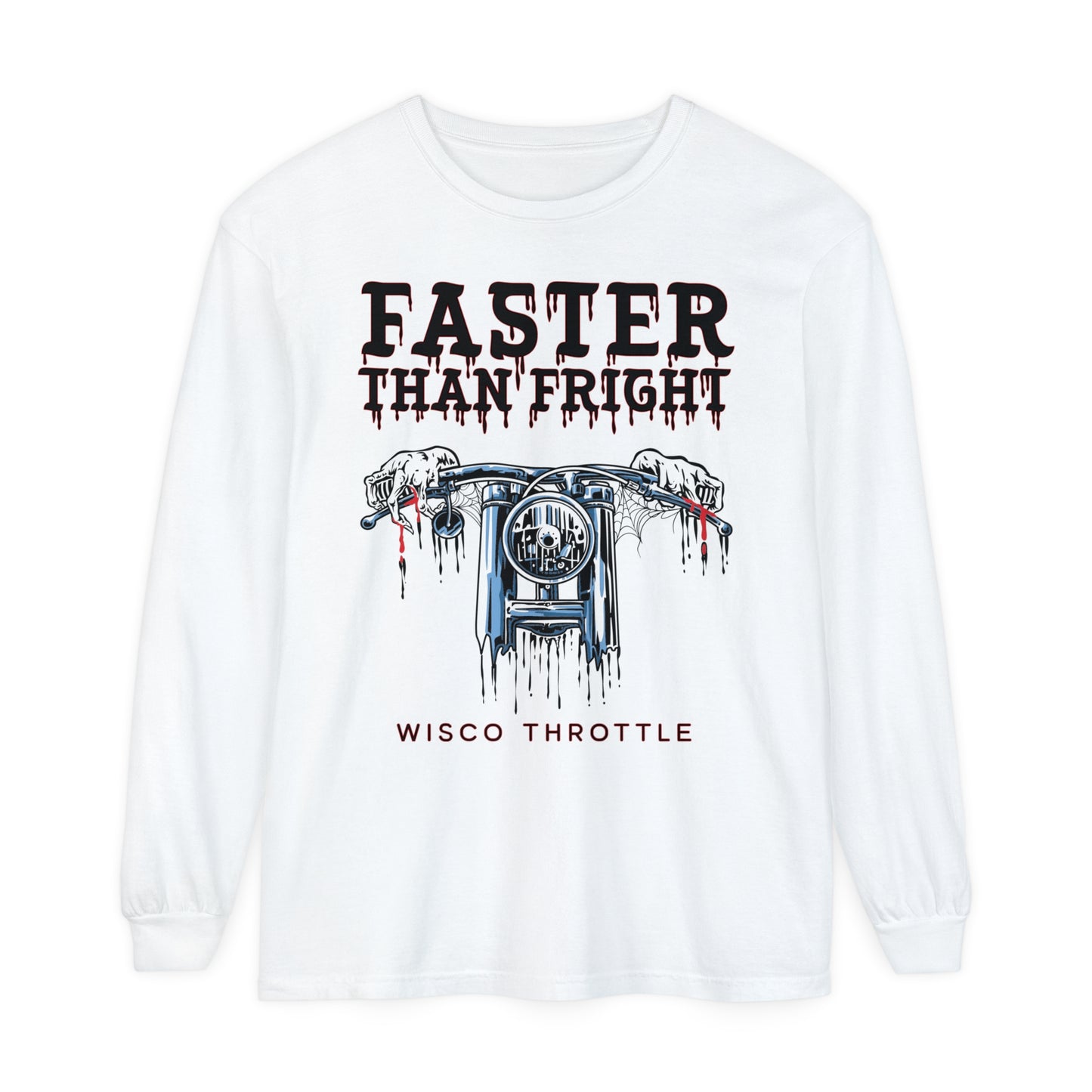 "Faster than Fright" Unisex Long Sleeve Tee (S-3XL)