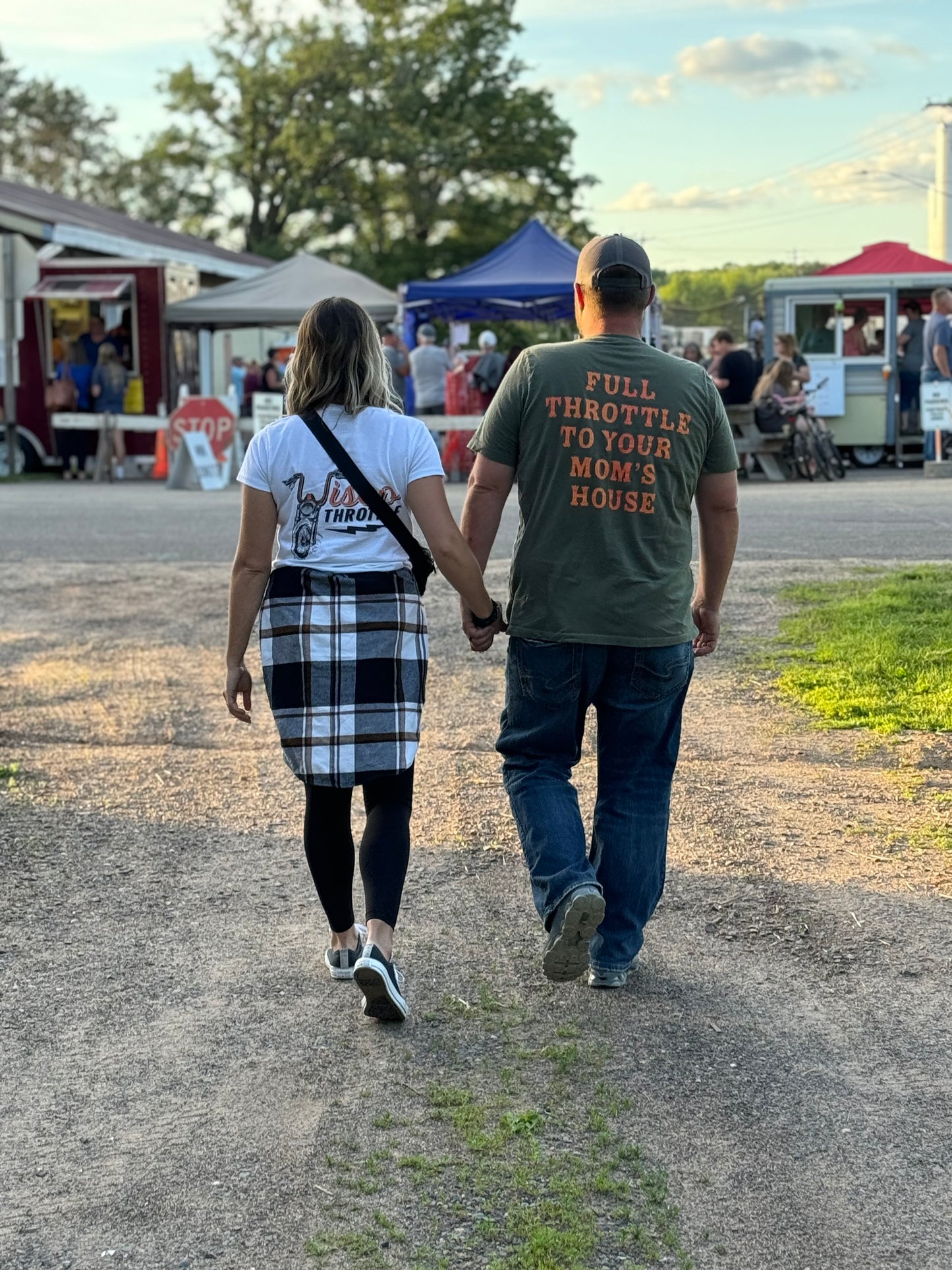 Unisex Full Throttle To Your Mom's Tee